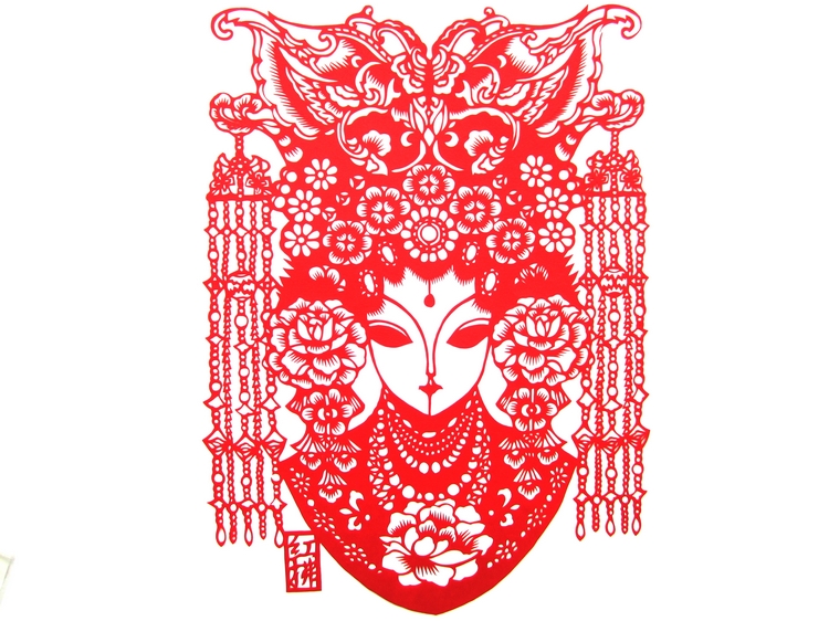 十款匠心啟航閱讀手工京劇臉譜剪紙工藝品
