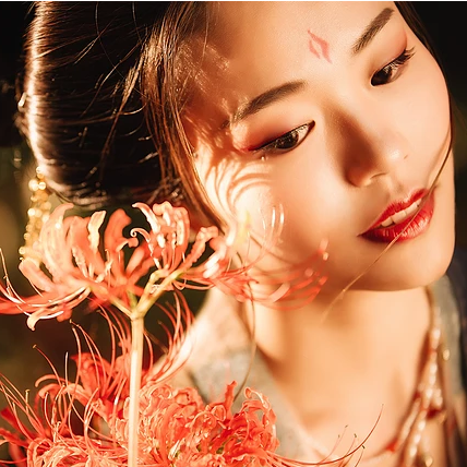 匠心啟航閱讀彼岸花開唯美古風女子頭像