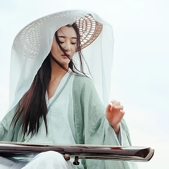 悠然唯美古風真人女子頭像