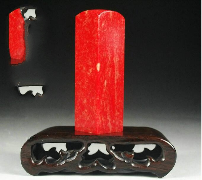 雞血石印章，人世間祥瑞之物