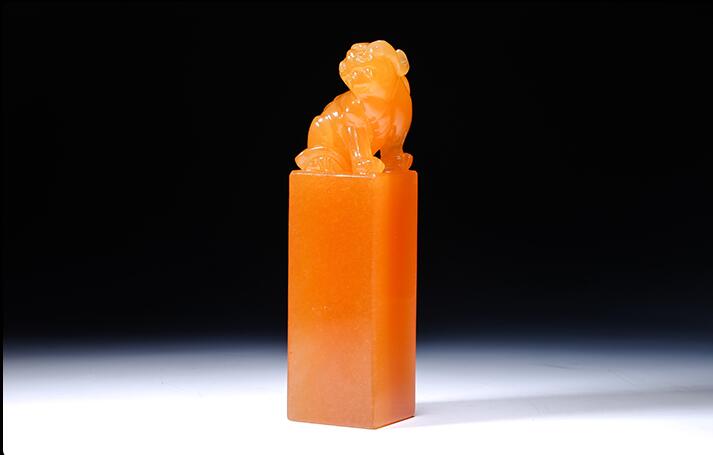 金田黃石印章，財(cái)官福祿之喜