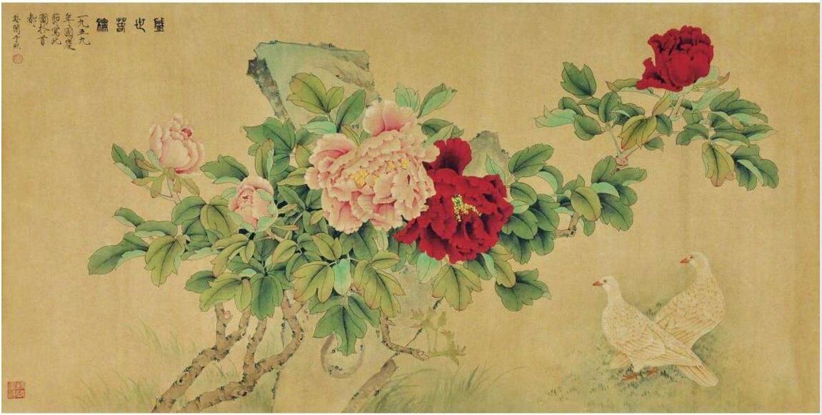 于非闇牡丹作品欣賞，獨(dú)占人間第一香