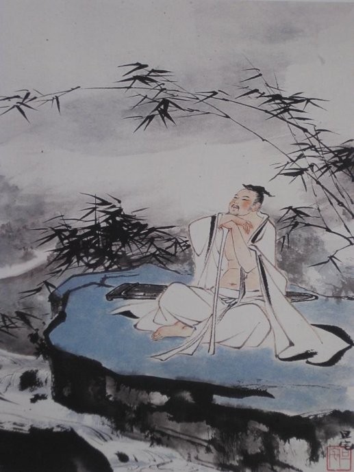 十二詩(shī)人畫像冊(cè)，劉旦宅是最清秀俊逸的畫家