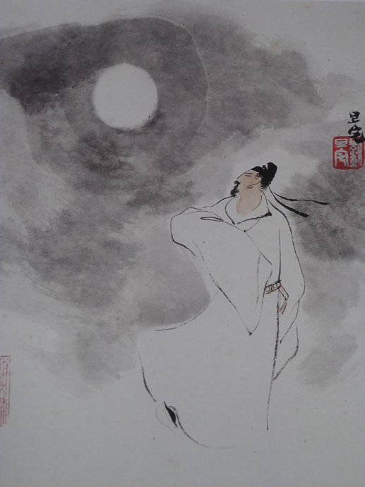 十二詩(shī)人畫像冊(cè)，劉旦宅是最清秀俊逸的畫家