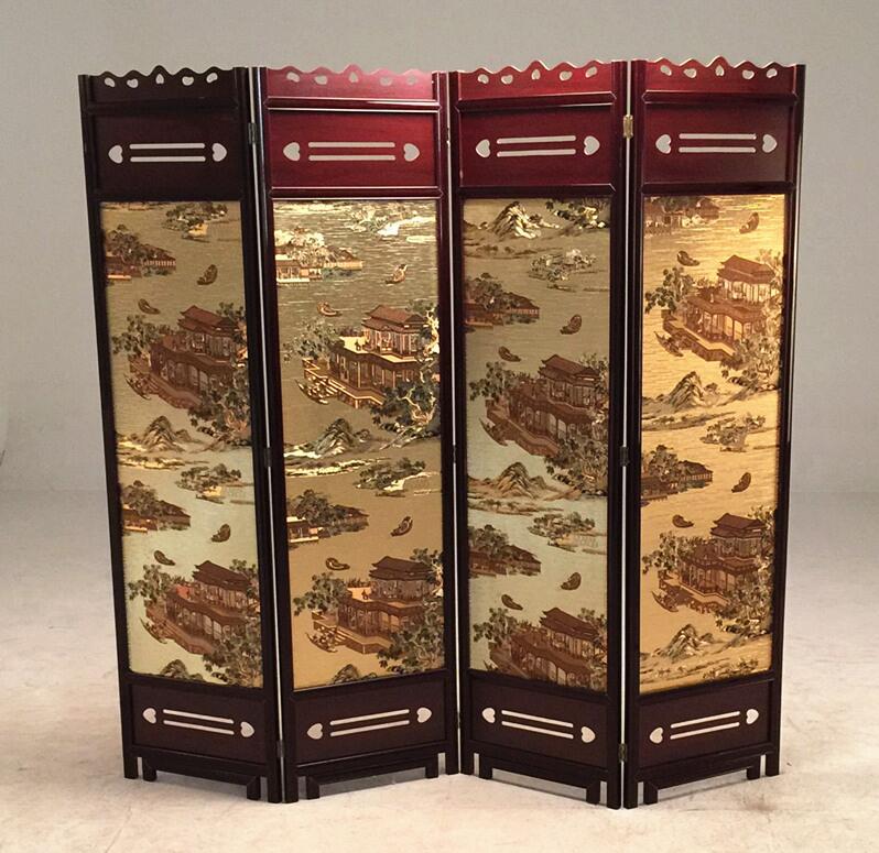 中式古典屏風(fēng)，云母屏風(fēng)燭影深