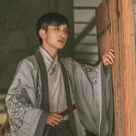 古典匠心啟航閱讀漢服孤館燈青頭像，古風(fēng)男生頭像