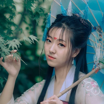 唯美漢服女生頭像，古風(fēng)真人女子頭像
