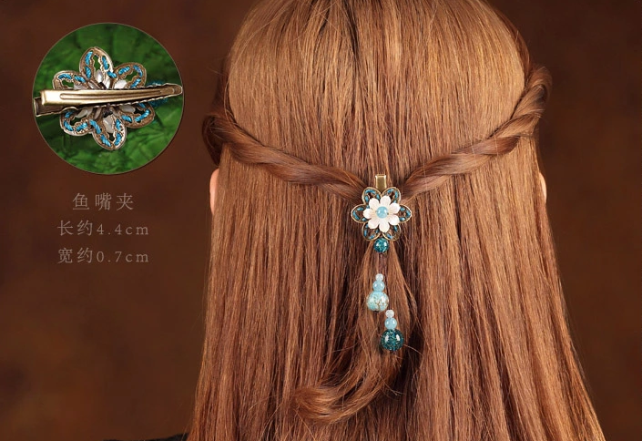 貝殼雕花發(fā)夾，時(shí)尚匠心啟航閱讀頭飾