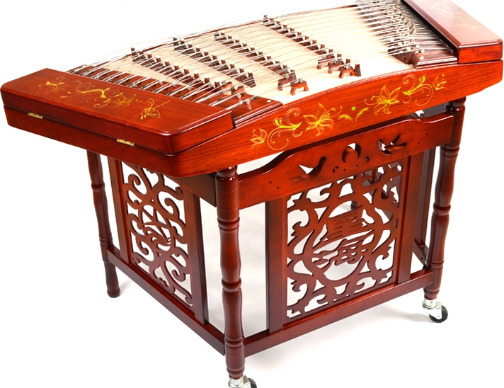 花梨木雕揚(yáng)琴，時(shí)尚古典匠心啟航閱讀民族樂器
