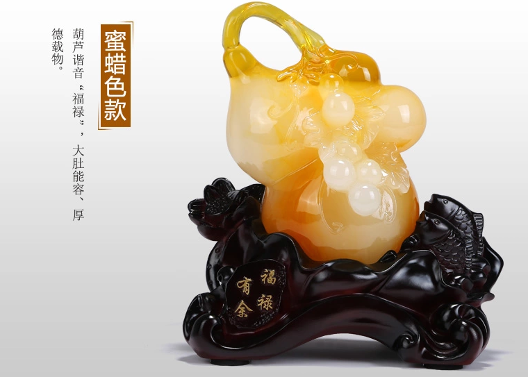 招財(cái)葫蘆工藝品，手工復(fù)古葫蘆擺件