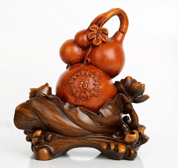 招財(cái)葫蘆工藝品，手工復(fù)古葫蘆擺件
