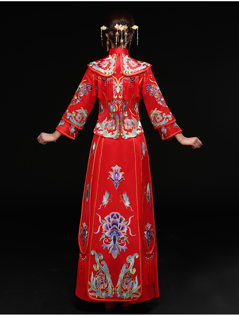 龍鳳褂新娘禮服，結(jié)婚禮服中式禮服