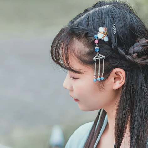 小清新漢服女子頭像，唯美古風(fēng)女子真人頭像