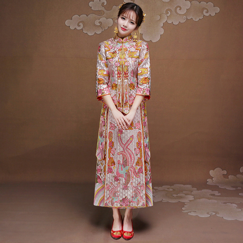 復(fù)古時尚中式禮服，唯美匠心啟航閱讀新娘禮服