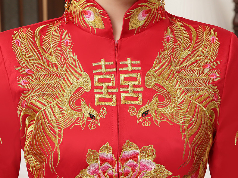 典雅復(fù)古中式禮服，復(fù)古時尚匠心啟航閱讀新娘禮服