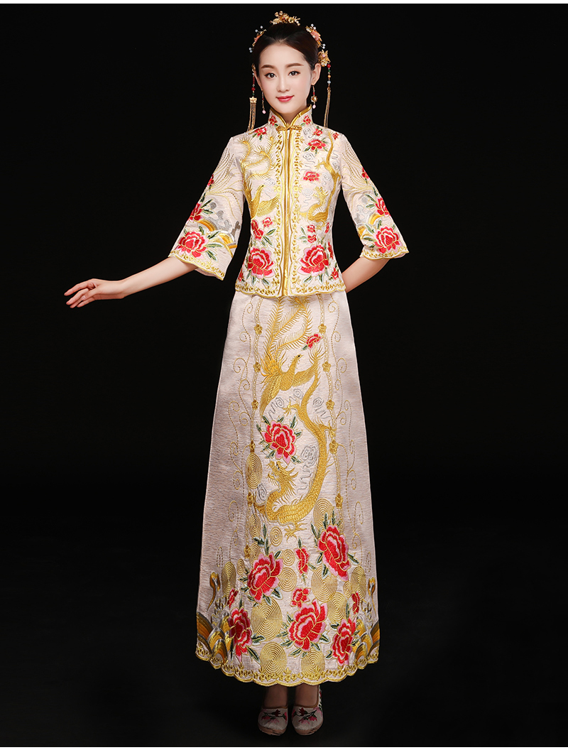 中式秀禾禮服，復(fù)古潮流新娘禮服