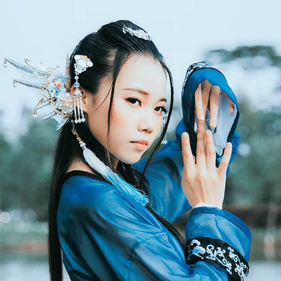 人魚傳說妖艷頭像，唯美古風(fēng)女子頭像