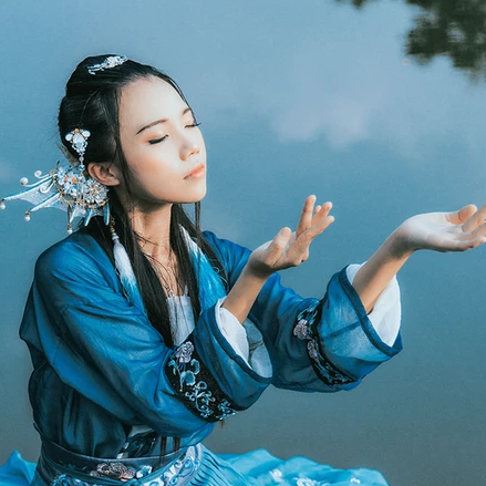 人魚傳說妖艷頭像，唯美古風(fēng)女子頭像