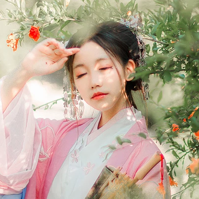 帶傘唯美可愛頭像，唯美古風(fēng)女子真人頭像