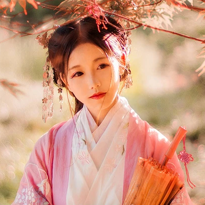 帶傘唯美可愛頭像，唯美古風(fēng)女子真人頭像