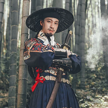 霸氣錦衣行帶刀頭像，唯美古風(fēng)男生真人頭像