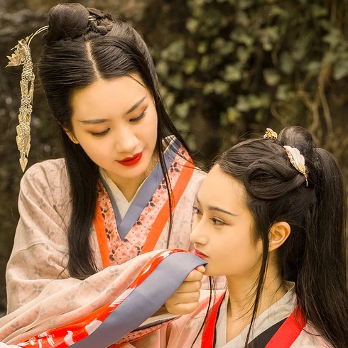 親密無間漢服古風(fēng)頭像，唯美古風(fēng)閨蜜頭像