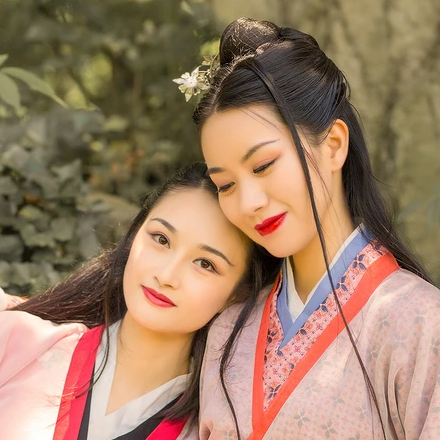親密無間漢服古風(fēng)頭像，唯美古風(fēng)閨蜜頭像