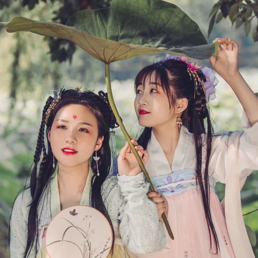 荷塘邊古風(fēng)頭像，唯美古風(fēng)閨蜜真人頭像