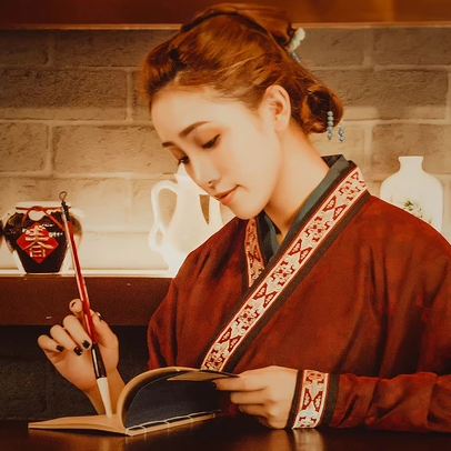 畫情唯美頭像，唯美古風(fēng)女子真人頭像