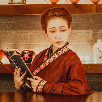 畫情唯美頭像，唯美古風(fēng)女子真人頭像