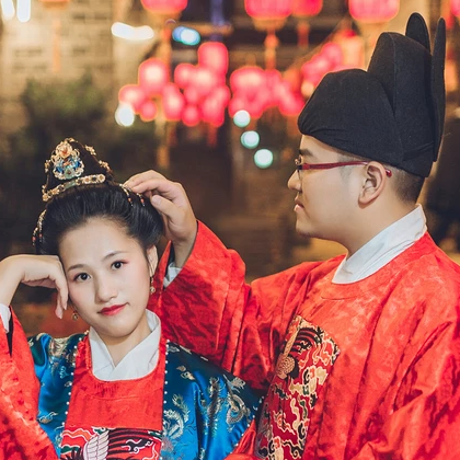 執(zhí)子之手與子偕老唯美頭像，唯美古風(fēng)情侶頭像