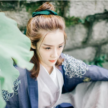 竹林山寺閨蜜古風(fēng)頭像，唯美古風(fēng)女子真人頭像