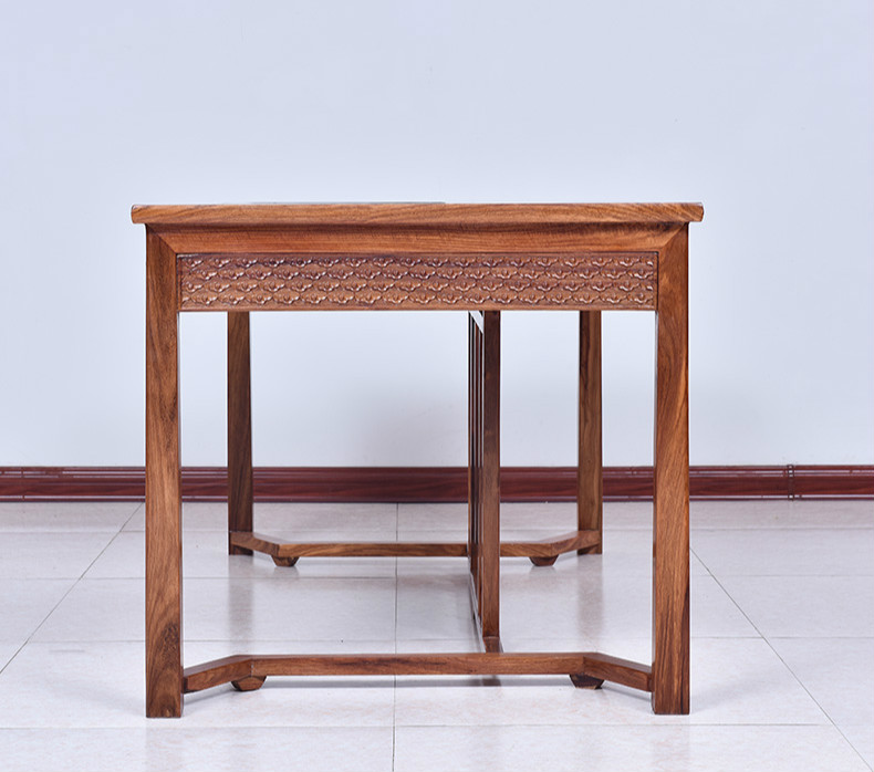 紅實(shí)木茶桌，新中式仿古茶桌