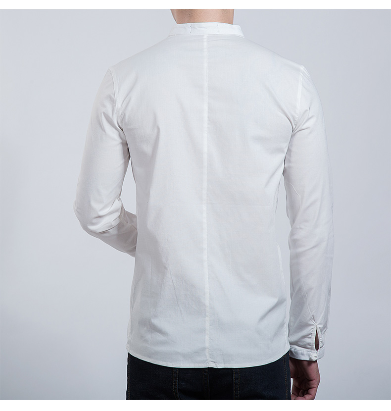 匠心啟航閱讀男裝民族風(fēng)盤扣襯衣男青年中山裝