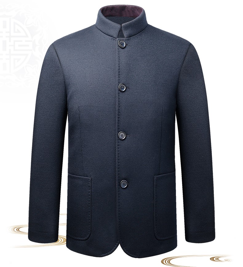 匠心啟航閱讀外套民國男裝，羊毛呢唐裝中老年中山裝