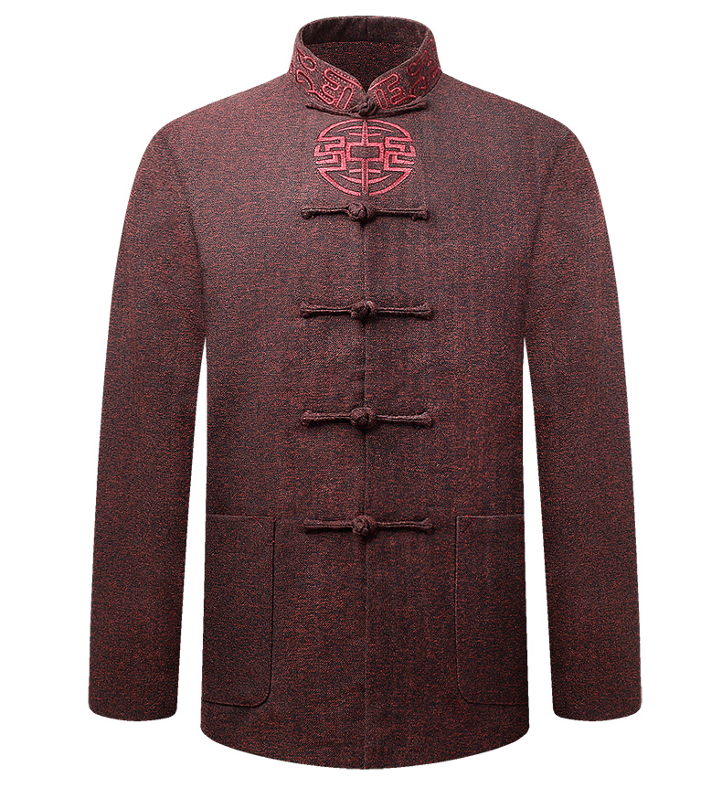 復古民國男裝外套，中式唐裝中老年中山裝