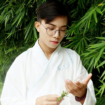 文藝范漢服男生頭像，唯美古風真人頭像