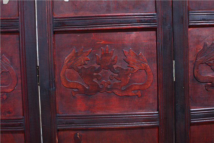 仿古實木屏風(fēng)隔斷，精美中式屏風(fēng)