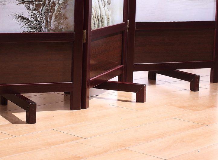 匠心啟航閱讀實(shí)木古典屏風(fēng)隔斷，山水畫(huà)中式屏風(fēng)