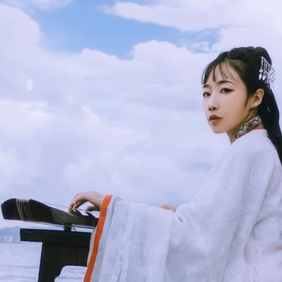 優(yōu)雅白衣女子頭像，唯美古風女子真人頭像