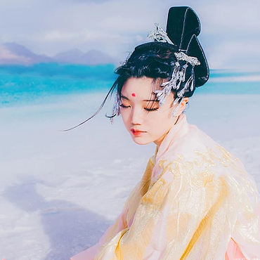 冰雪美人飄逸唯美頭像，唯美古風(fēng)女子頭像