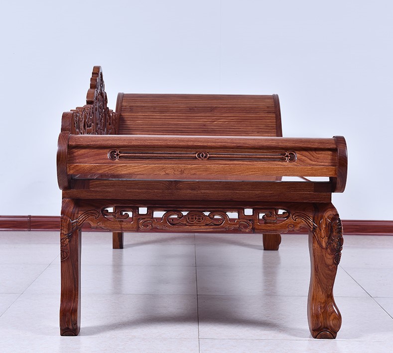 中式花梨木羅漢床，實木中式床貴妃榻