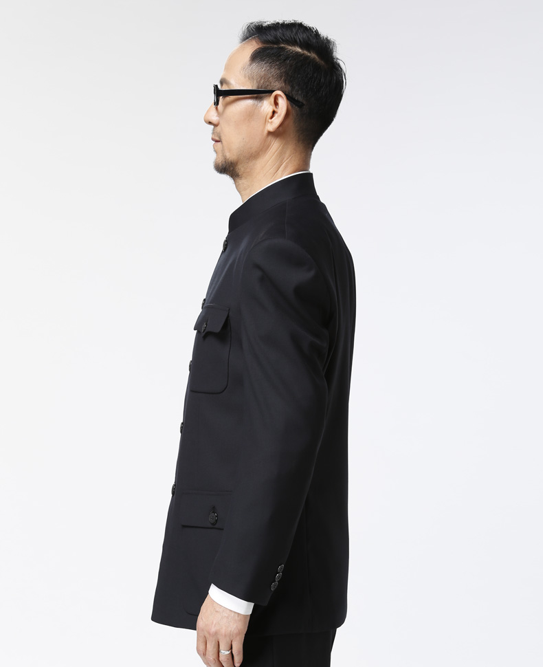 中華立領長袖中老年中山裝