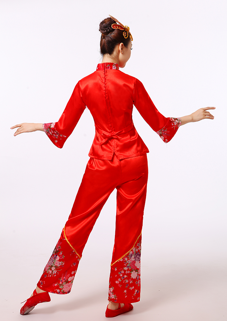 東北秧歌服裝民族腰鼓表演服，少數(shù)民族服裝