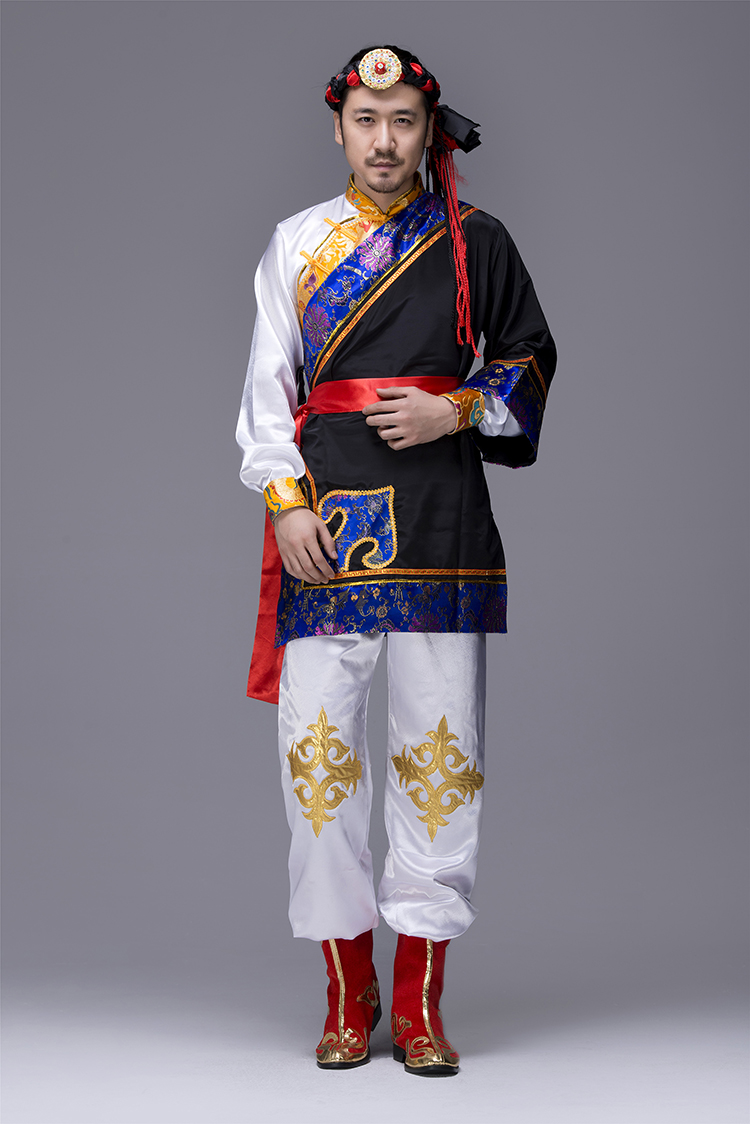 別具一格的蒙古族男裝服飾，蒙古袍少數(shù)民族服