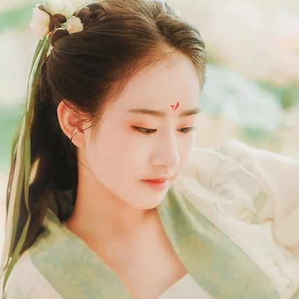 小清新漢服少女頭像，唯美古風(fēng)真人頭像