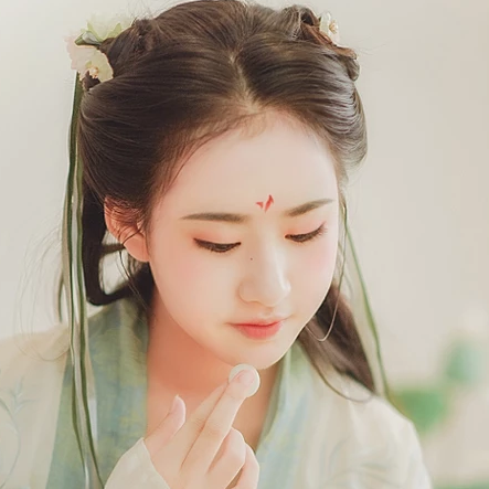 小清新漢服少女頭像，唯美古風(fēng)真人頭像