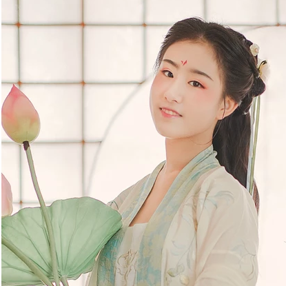 小清新漢服少女頭像，唯美古風(fēng)真人頭像