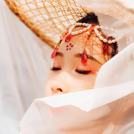 浮世年華少女頭像，唯美古風(fēng)真人頭像