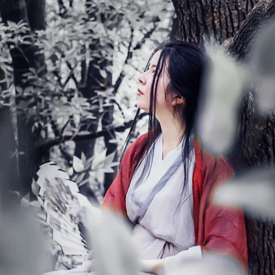 冰雪柔情少女頭像，唯美古風(fēng)真人頭像